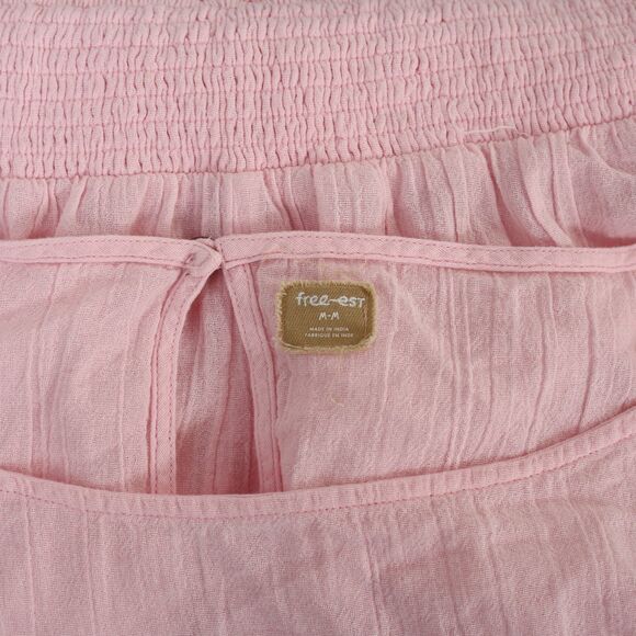 Free People Free-Est Sutton Mini Dress Flutter Sleeve Smocked Boat Neck M 283563 - Picture 9 of 9